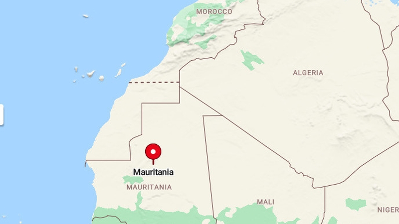 The coastguard said the vessel sank off the coast of Mauritania