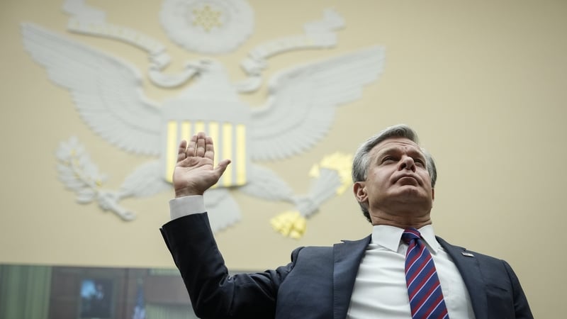 FBI director Christopher Wray appearing at the House Judiciary Committee earlier this month
