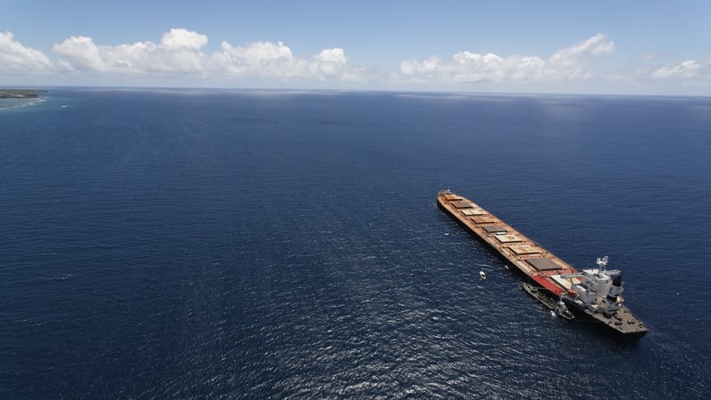 Strong winds and high waves were hampering response efforts