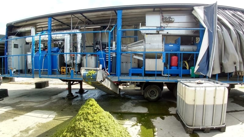 A biorefinery processing grass at the Shinagh dairy farm in west Cork. Photo: Biorefinary Glas project