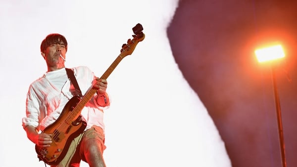 Alex James of Blur performs at the Coachella Stage during the 2024 Coachella Valley Music and Arts Festival at Empire Polo Club in Indio, California in April, 2024. (Photo by VALERIE MACON / AFP)