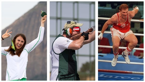 (L-R) Annalise Murphy, Derek Burnett and Michael Carruth