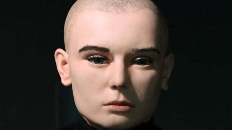 The waxwork of Sinéad O'Connor which was unveiled yesterday at the National Wax Museum and removed 24 hours later. Photo: Rolling News