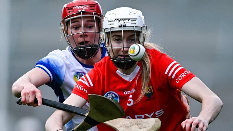 Pamela Mackey of Cork in action against Beth Carton of Waterford