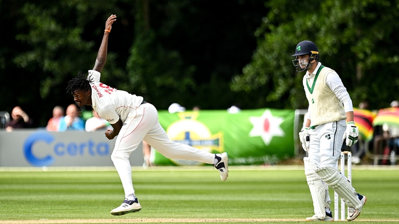 Richard Ngarava of Zimbabwe (L) was in top form