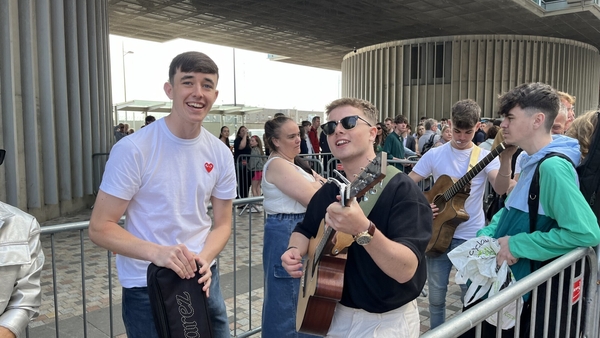 Charlie O'Brien and Josh Cooney outside the Exo Building in Dublin