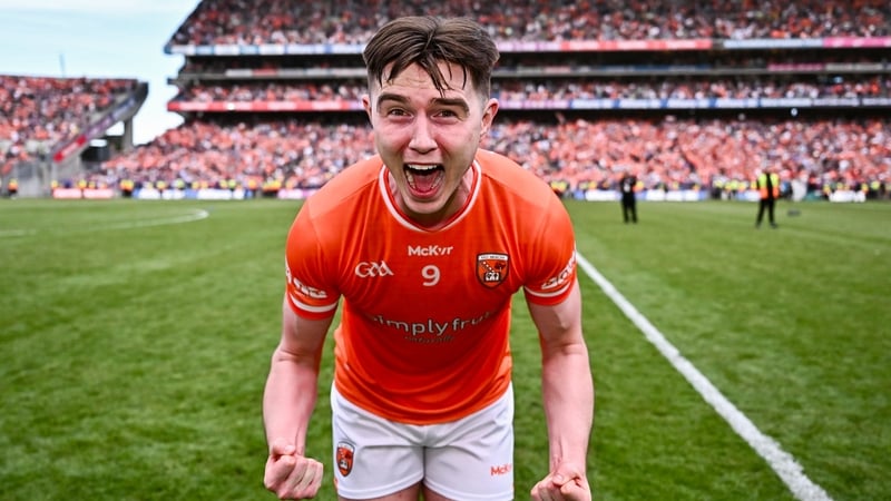 Ben Crealey celebrating after his side's victory against Galway in Croke Park