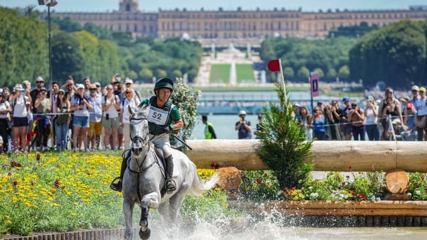Austin O'Connor of Team Ireland riding Colorado Blue