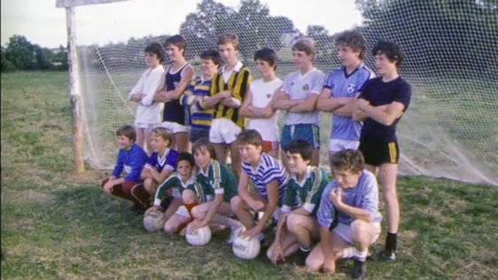 Bray boys attend a GAA football course at The Franciscan Abbey in Multyfarnham, County Westmeath, 1…