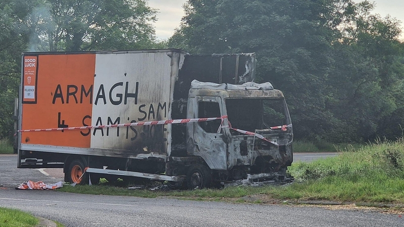 SDLP councillor Thomas O'Hanlon posted images of the burned vehicles on social media and said he was 'disgusted and heartbroken'