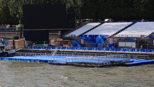 Swimming training for the triathletes was cancelled on Sunday and Monday