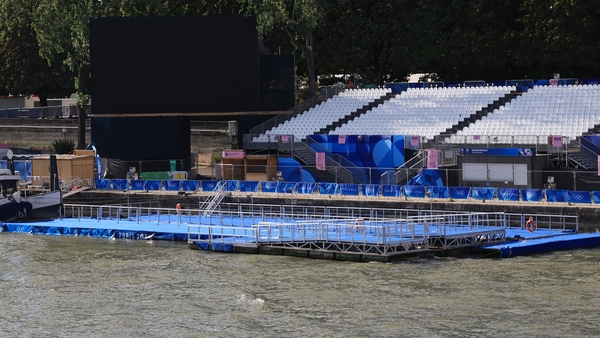 Swimming training for the triathletes was cancelled on Sunday and Monday