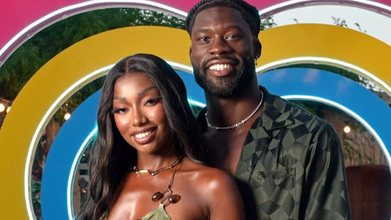 Mimii Ngulube and Josh Oyinsan - Alongside taking home the 2024 title, the couple won a £50,000 prize Photo: Love Island/ITV Twitter