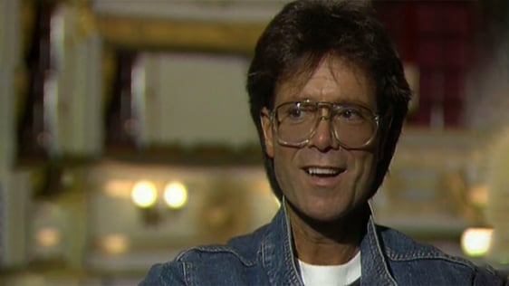 British singer and actor Cliff Richard at London's Theatre Royal Drury Lane in 1989.