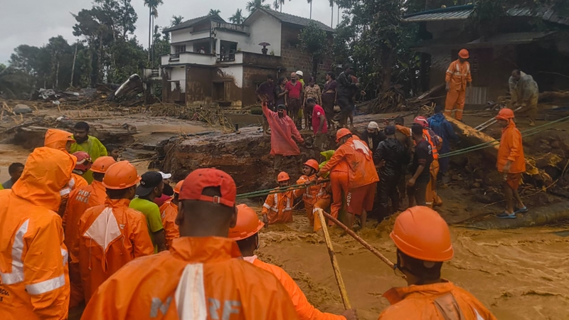 More than 200 soldiers to the area to assist state security forces and fire crews in search and rescue efforts (Credit: AFP PHOTO/India's National Disaster Response Force)