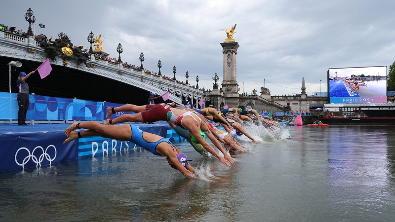 The women began their race at 8am local time, just as overnight rain was easing
