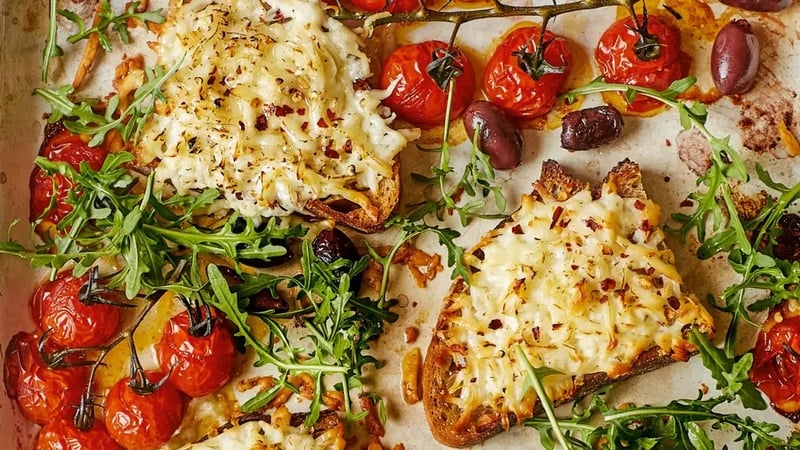 Grated halloumi toasts with hot honey from Real Healthy (Lizzie Mayson/PA)