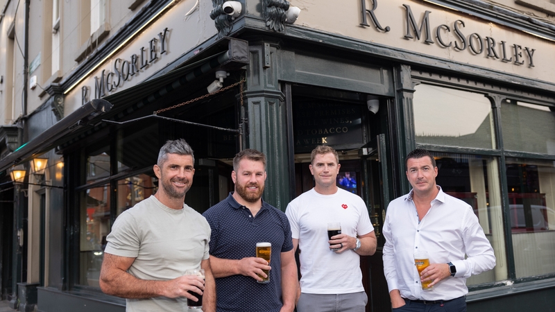Noel Anderson (right) and his fellow Grand Slam Bars directors, from left Rob Kearney, Sean O'Brien and Jamie Heaslip