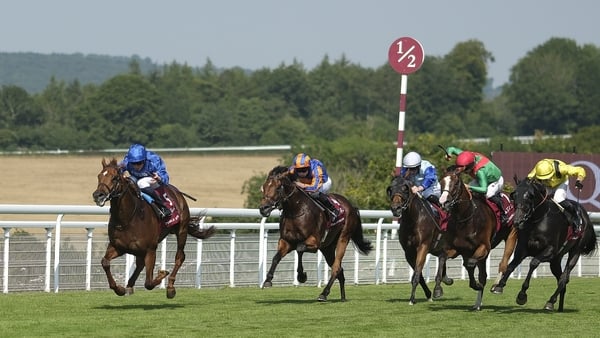 Notable Speech quickens clear of his rivals in the feature race at Goodwood