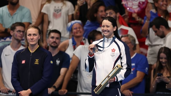Siobhán Haughey claimed bronze in the 100m freestyle event at La Defense Arena last night