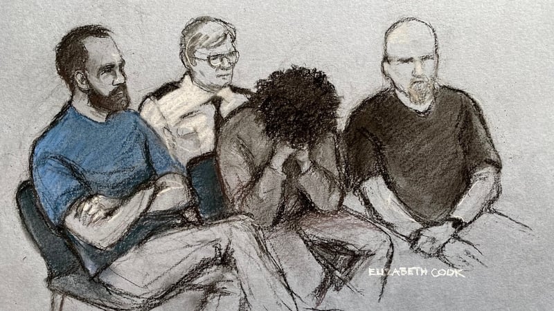 Tugadh Axel Rudakubana os comhair cúirte i Learpholl (Léaráid ealaíontóra ó áisíneacht nuachta PA)