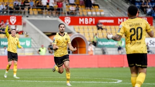 Zach Elbouzedi scored his first St Pat's goal