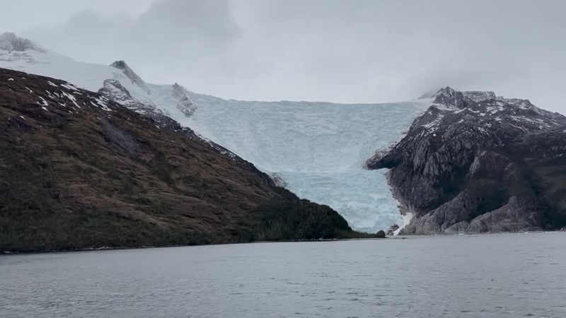 A glacier seen near the Beagle Channel in Chile