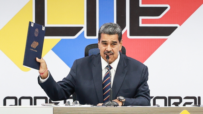 The European Union said Venezuelan President Nicolas Maduro's contested re-election 'cannot be recognised', as the country's electoral authority has failed to produce the official voting records