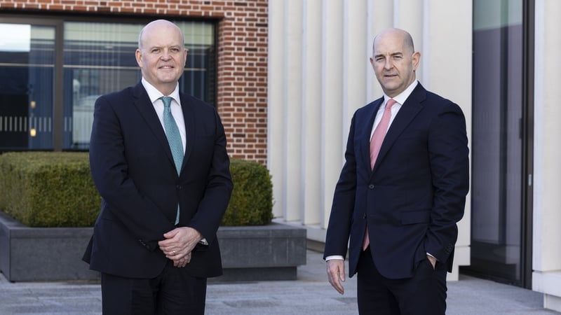 AIB CEO Colin Hunt and chief financial officer Donal Galvin