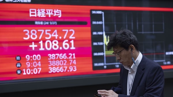 The Nikkei index in earlier trade today saw its largest fall in percentage terms since March 2020 at the start of the pandemic
