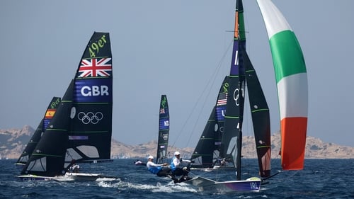 The medal race didn't go to plan for Robert Dickson and Sean Waddilove