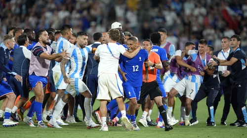 Tensions were high during the match and after the final whistle