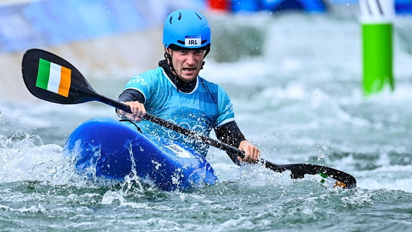 Noel Hendrick of Team Ireland during the men's kayak cross