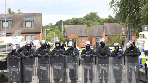 The PSNI had been criticised for how they handled the disorder in Belfast with officers accused of watching on as shops and cafes burned