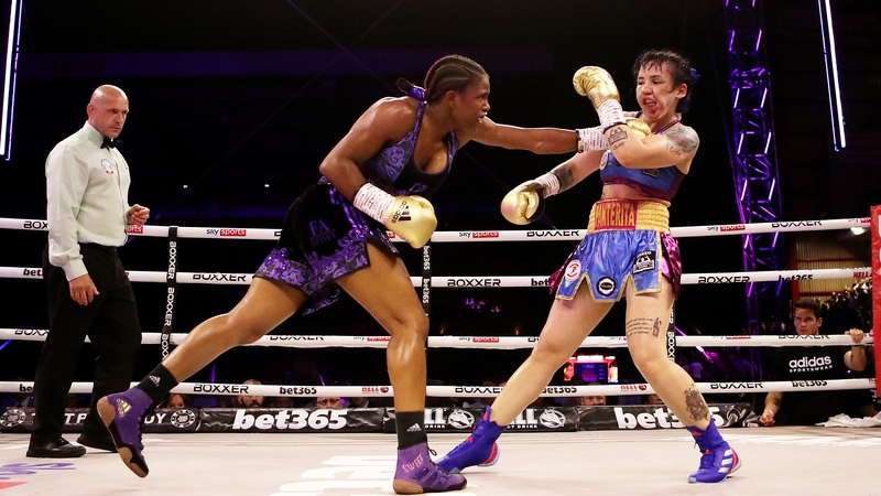 Caroline Dubois rocks Maira Moneo en route to victory