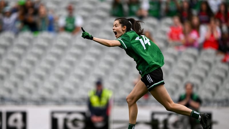 Eimear Smyth celebrates the only goal of the game