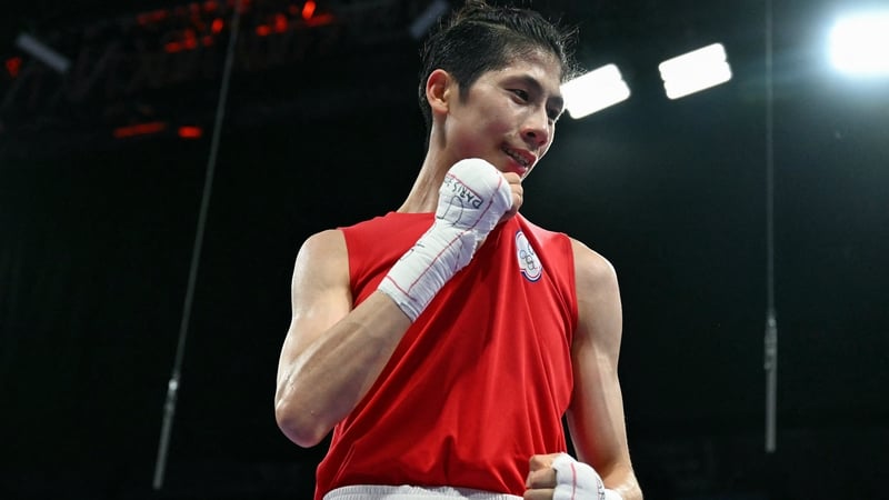 Taiwan's Lin Yu-ting beat Svetlana Kamenova Staneva in the Olympic featherweight quarter-final