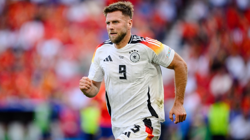 Niclas Fullkrug in action for Germany at Euro 2024