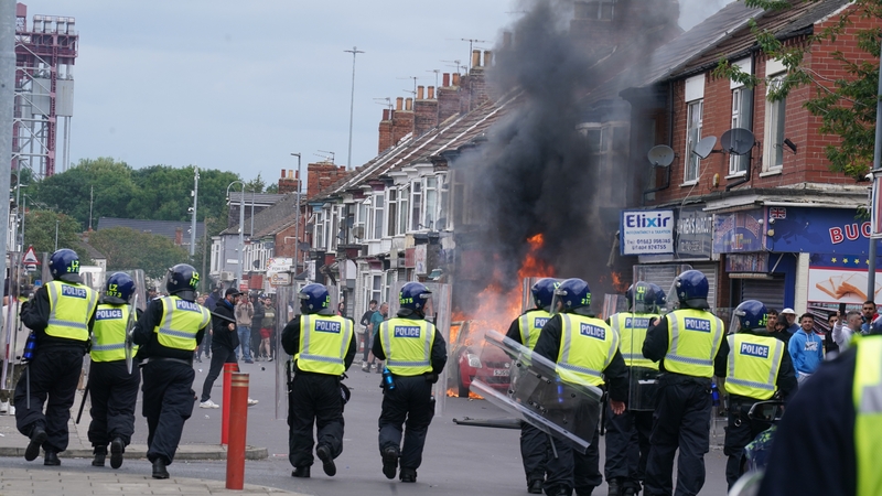 A large crowd gathered outside a mosque in Middlesbrough last night and others have also been targeted