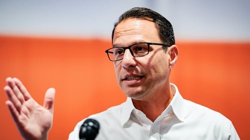 Pennsylvania Governor Josh Shapiro  travelled to hospital to pay respects to the fallen officers (File image)