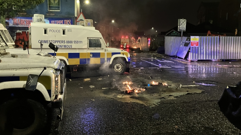 Several violent incidents broke out in Belfast after anti-immigration protests on Saturday