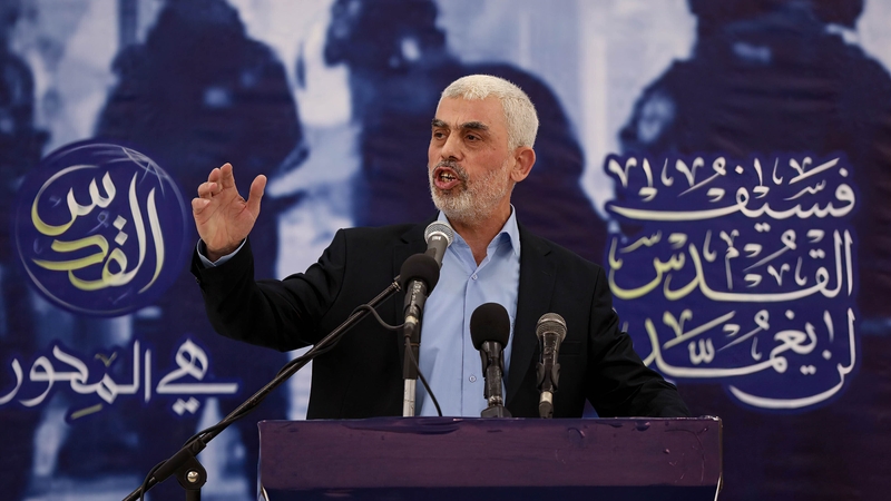 Hamas leader Yahya Sinwar who was killed in an Israeli attack in southern Gaza. Photo: Yousef Masoud/SOPA Images/LightRocket via Getty Images