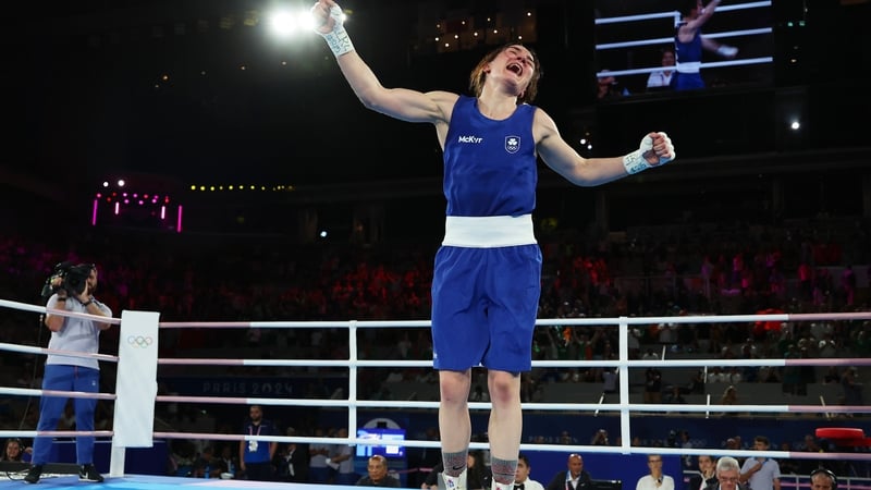 Kellie Harrington takes gold at the Paris Olympics. Photo: Richard Pelham/Getty Images