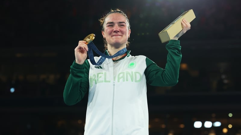 Double Olympic champion Kellie Harrington takes gold at Paris 2024. Photo: Richard Pelham/Getty Images