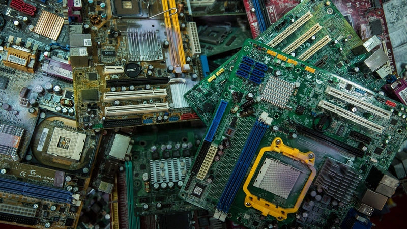 Gold and other precious metals are highly conductive and are embedded in minute quantities in circuit boards