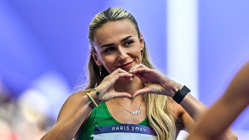 Sharlene Mawdsley of Team Ireland before the women s 400m repechage at the 2024 Paris Summer Olympic Games. Getty Images.