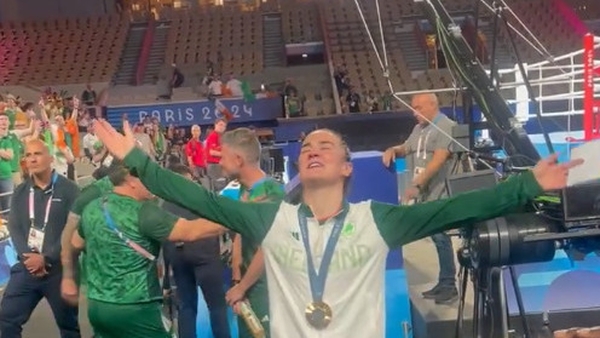 Watch: Harrington bows out with sing-song after medal win