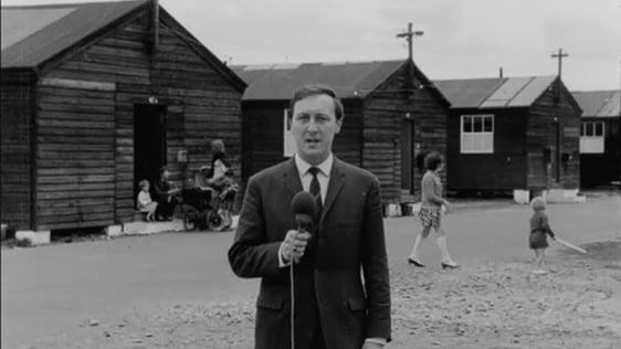 Tom McCaughren reports on the arrival of refugees from Belfast at Gormanston Camp in County Meath, …