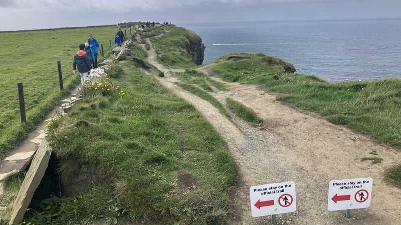 Concerns have been expressed around the 14-kilometre Cliff Edge walking route linking the villages of Doolin and Liscannor to the Cliffs of Moher