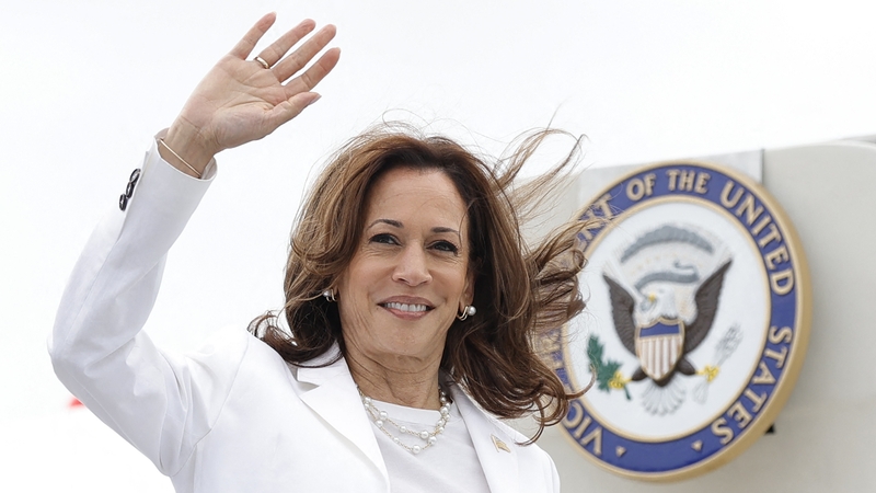 Kamala Harris is on day two of a blitz of the most closely fought election battlegrounds
